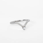 Elegant 14k White Gold Diamond Ring