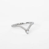 Elegant 14k White Gold Diamond Ring