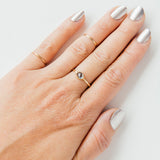 Horizon Ring with Sapphire