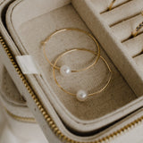 Lisa Angel Linen Jewelry Case
