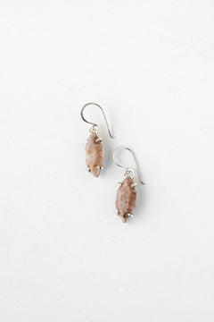 Elegant solid silver modern design earrings