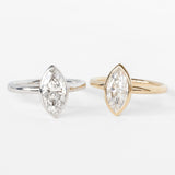 Marquise Aura Ring with Lab Diamond