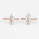 Marquise Venus Ring with Lab Diamond