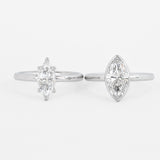 Marquise Aura Ring with Lab Diamond