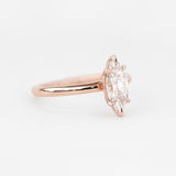Marquise Venus Ring with Lab Diamond
