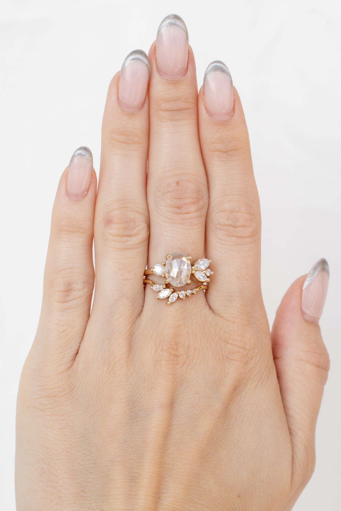Monarch Ring with 2.05ct Salt and Pepper Diamond – Elaine B Jewelry
