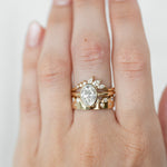Elegant oval aura rings in various finishes