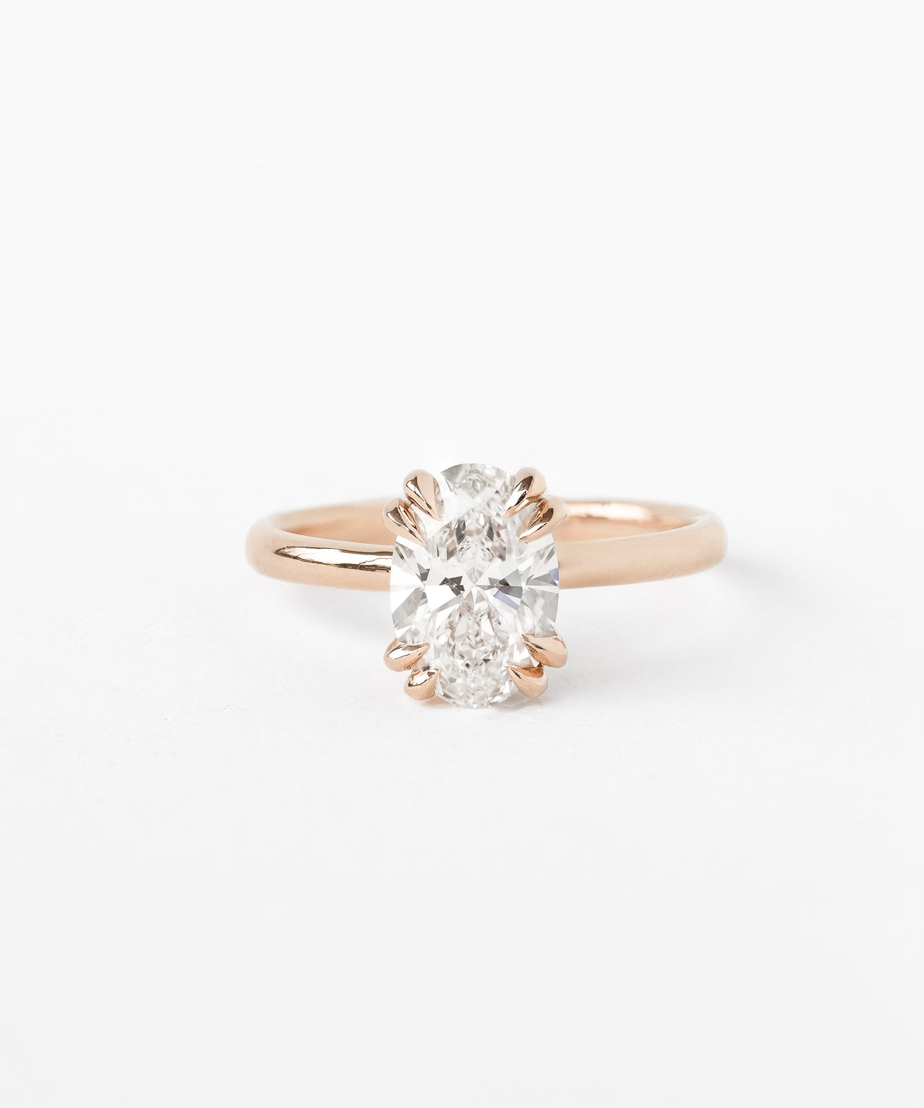 Oval Nouveau Ring with Lab Diamond