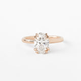 Oval Nouveau Ring with Lab Diamond