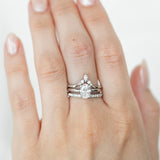 Elegant oval rings with sparkling gemstones