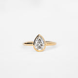 Pear Aura Ring with 1.25ct Lab Diamond