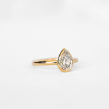 Pear Aura Ring with 1.25ct Lab Diamond