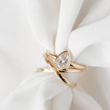 Pear Aura Ring with 1.25ct Lab Diamond