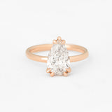 Pear Nouveau Ring with Lab Diamond