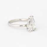 Pear Nouveau Ring with Lab Diamond