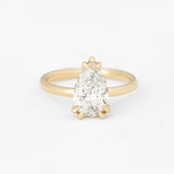 Pear Nouveau Ring with Lab Diamond