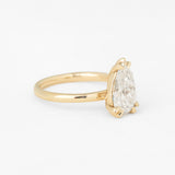 Pear Nouveau Ring with Lab Diamond