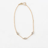 Yellow Gold and Lab Diamond Reflection Bracelet