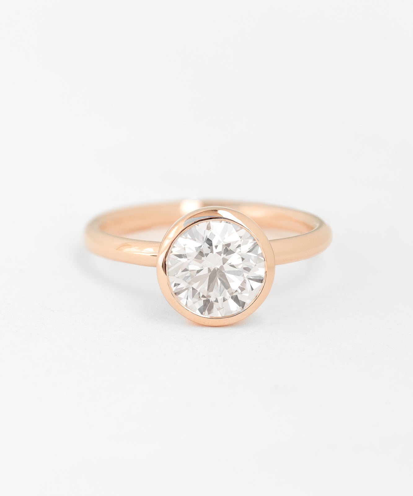 Round Aura Ring with Lab Diamond