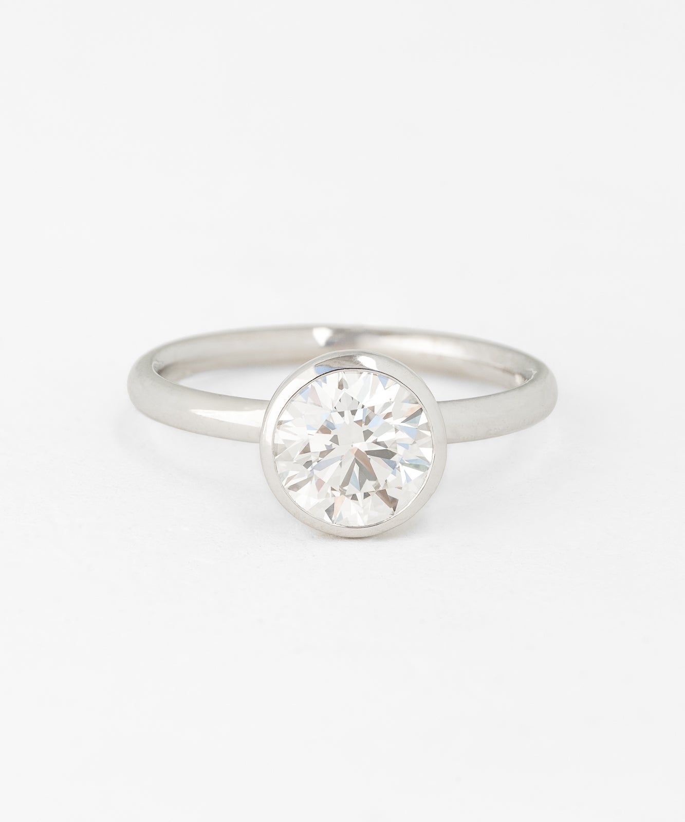 Round Aura Ring with Lab Diamond
