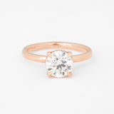 Round Venus Ring with Lab Diamond