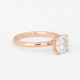Round Venus Ring with Lab Diamond
