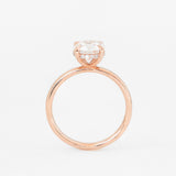 Round Venus Ring with Lab Diamond