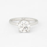 Round Venus Ring with Lab Diamond