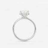 Round Venus Ring with Lab Diamond
