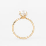 Round Venus Ring with Lab Diamond