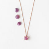 Rose Gold Ruby Elements Spectra Necklace