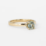 Saturn Ring with 0.96ct Montana Sapphire