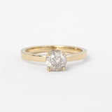 Saturn Ring with 1.02 Salt and Pepper Diamond