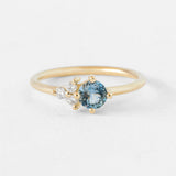 Shooting Star Ring with 0.55ct Montana Sapphire