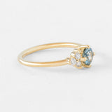 Shooting Star Ring with 0.55ct Montana Sapphire