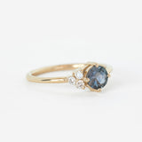 Shooting Star Ring with 0.74ct Montana Sapphire