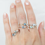 Shooting Star Ring with 0.55ct Montana Sapphire