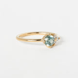 Shooting Star Ring with 0.66ct Montana Sapphire