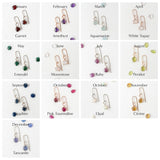 Elements Spectra Earrings in 14k White & Rose Gold