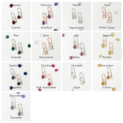 Elements Spectra Earrings in 14k White & Rose Gold