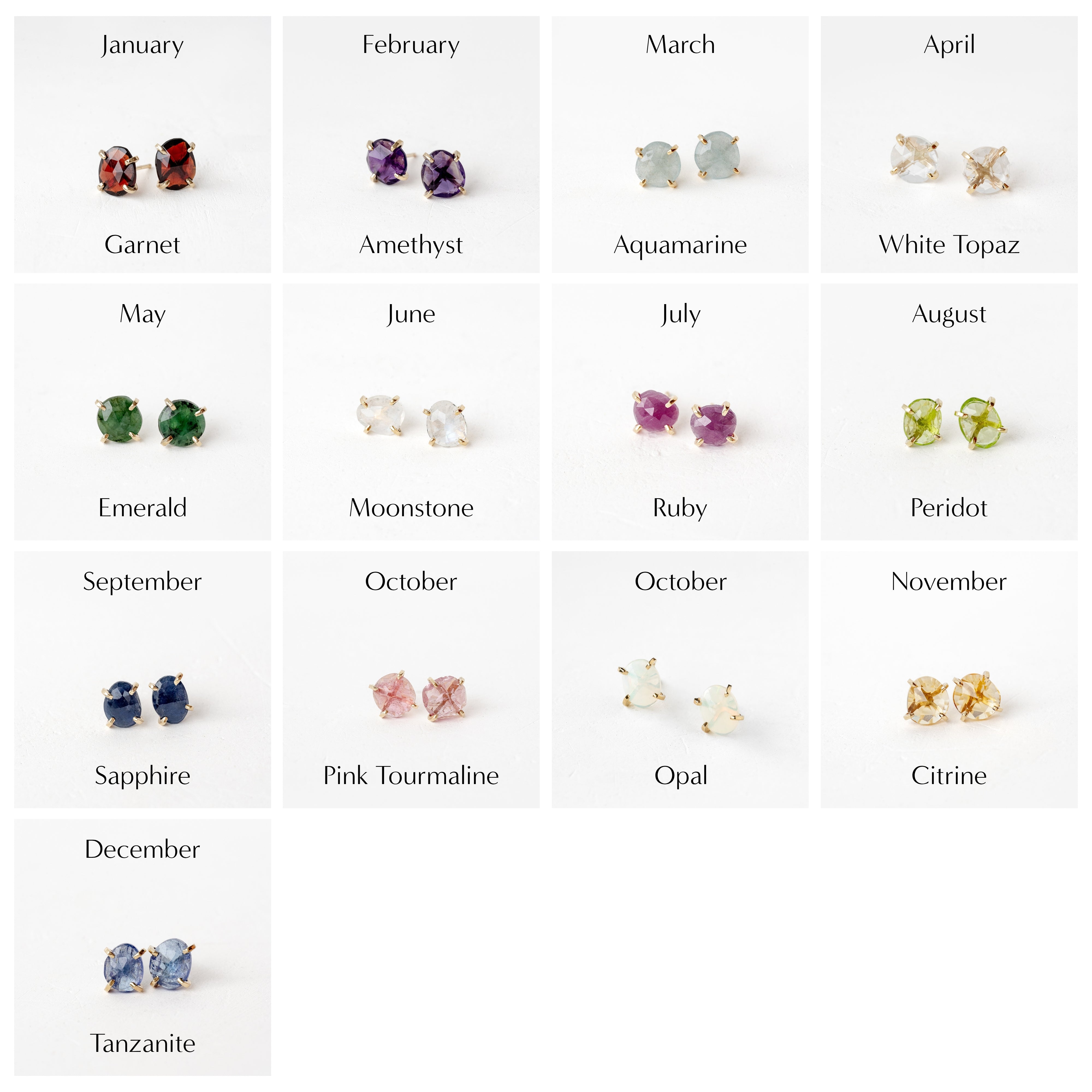 Elements Spectra Studs in 14k Yellow Gold