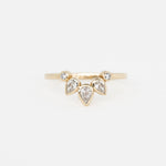 Stardust Contour Ring with lab diamonds