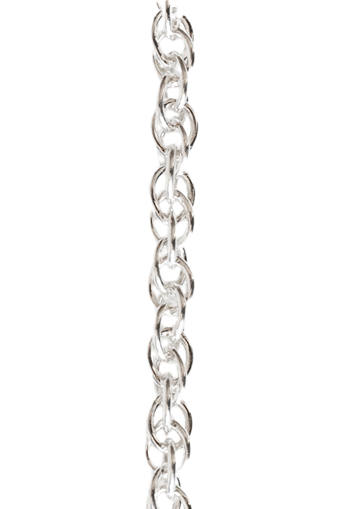 Sterling Silver 3.4mm chain inspired by rope, elegant and versatile accessory.