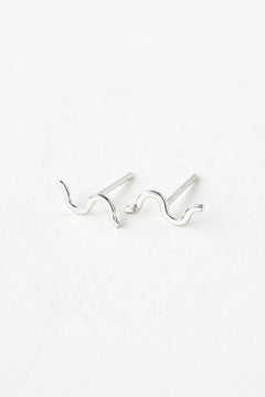 Calligraphy Wave Studs