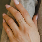 White Gold Whisper Ring