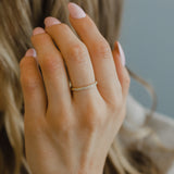 White Gold Whisper Ring
