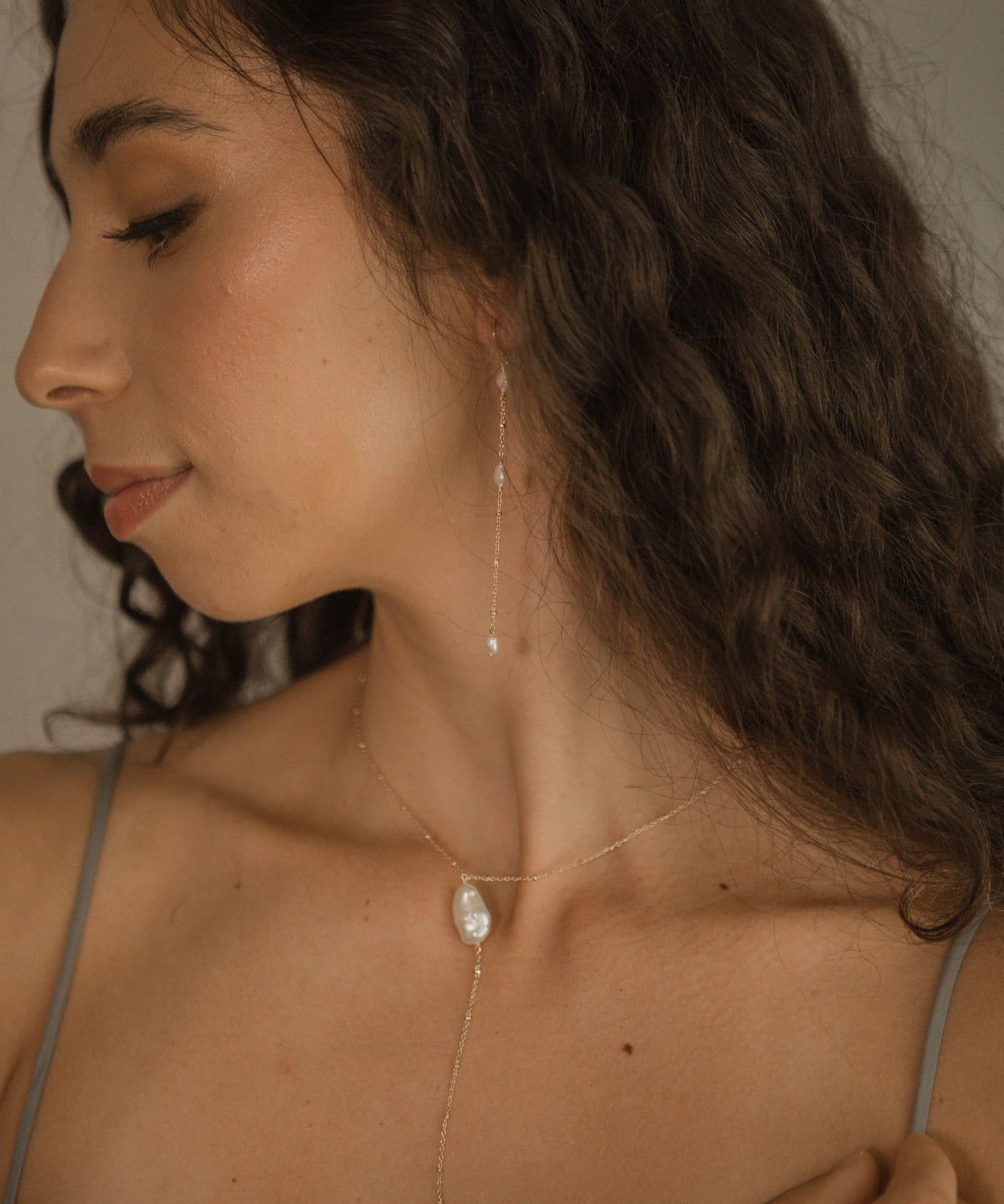 Model in Cloud Duster earrings by Elaine B