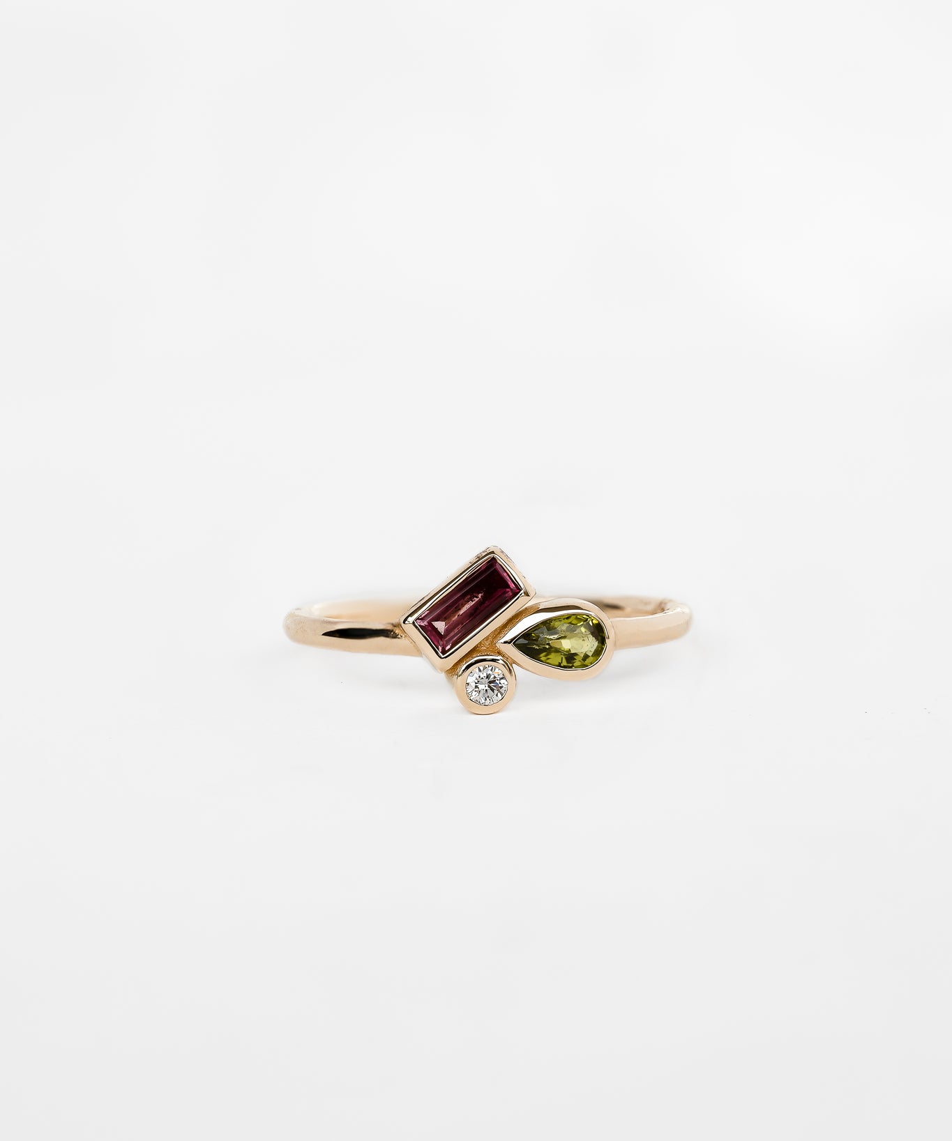 Close-up of sleek Gemini Ring design