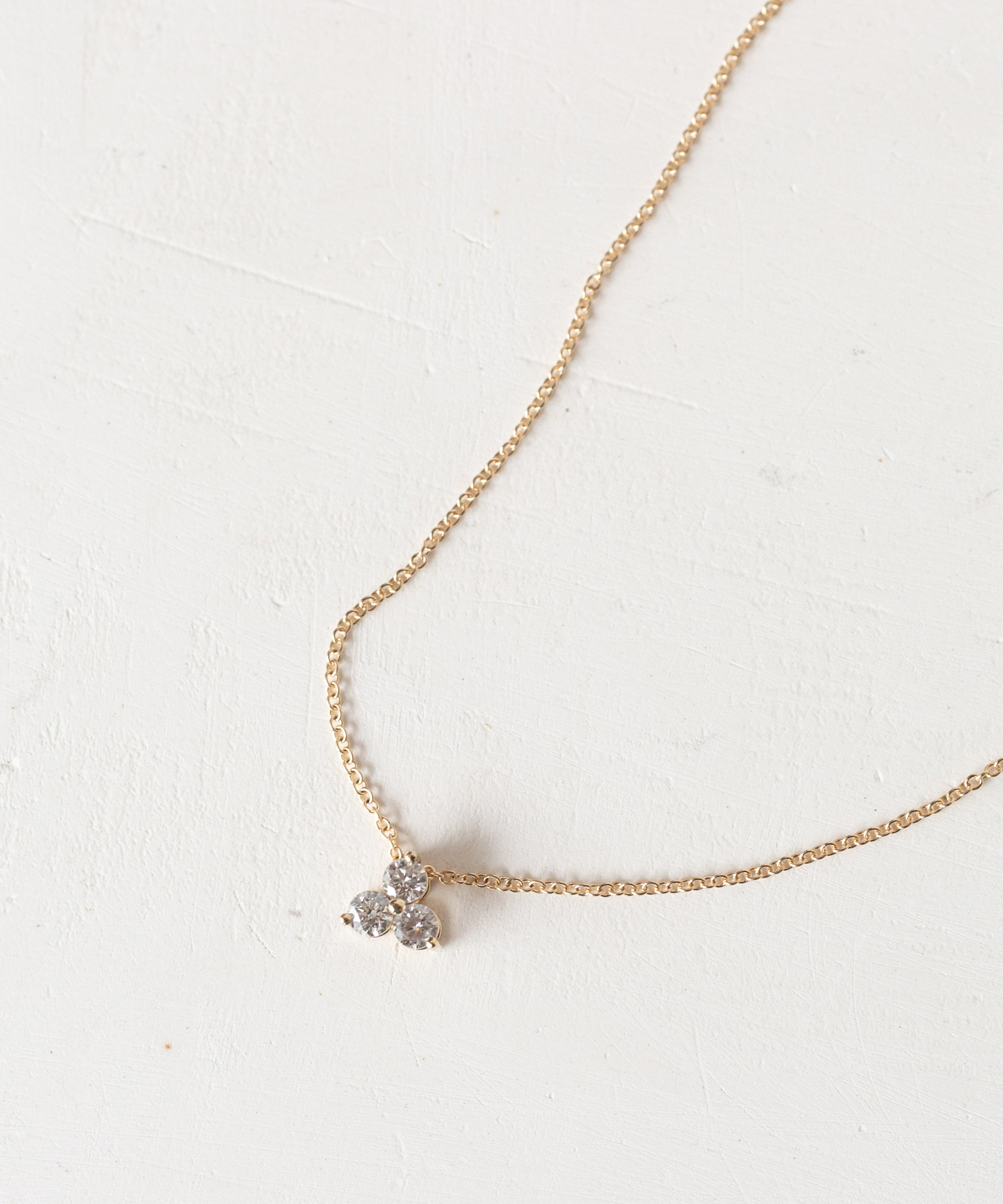 Elegant Trinity and Moon gemstone jewelry piece
