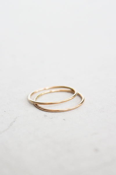 Solid Gold Midi Ring